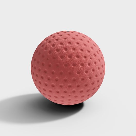 Spotted Red Ball 3D model for Creative Projects