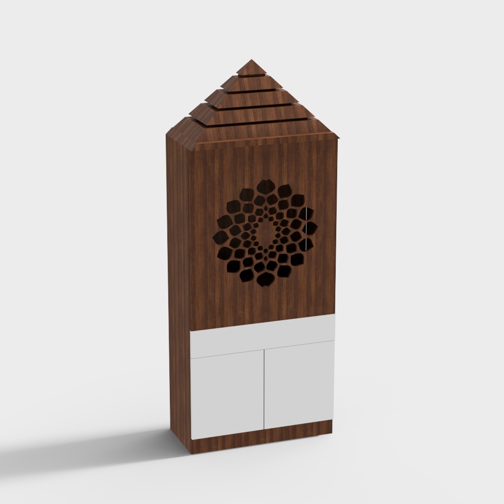 City Oasis Low-Poly 3D Model