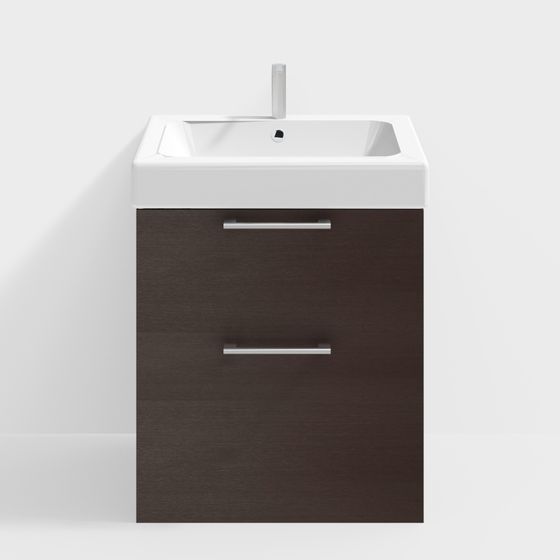 Modern Minimalist Bathroom Cabinet 3D model