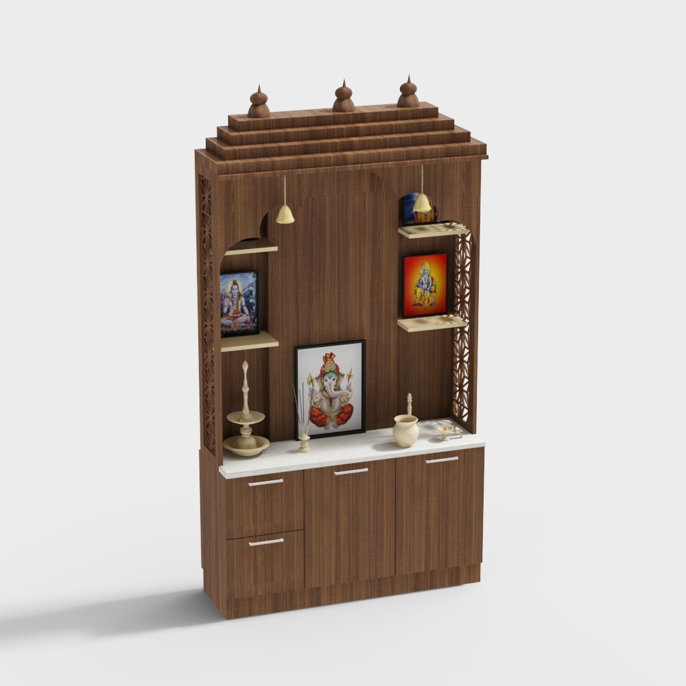 Minimalist Pooja Unit