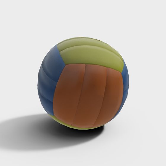 Dynamic Low-Poly Volleyball 3D model
