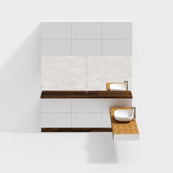 Urban Bathroom 3D model with Elegant Design