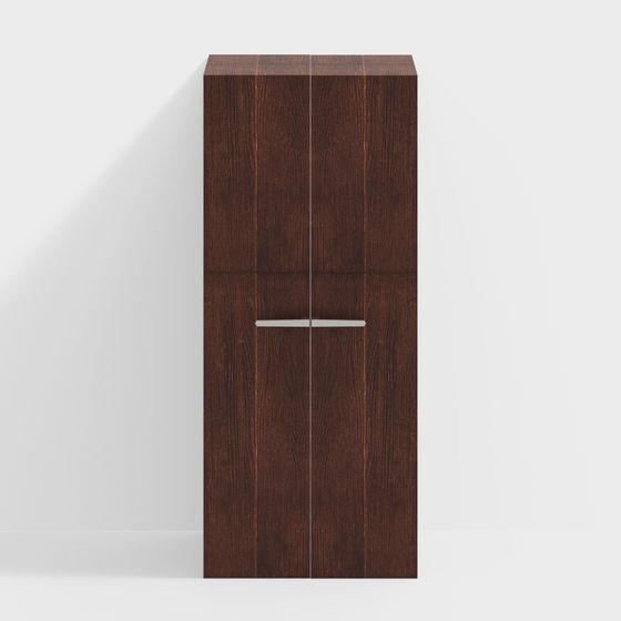 Elegant Wooden Storage Cabinet 3D model for Creative Projects