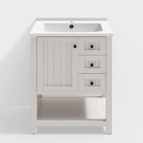Stylish Bathroom Vanity 3D Model for Modern Spaces