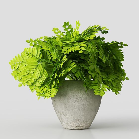 Urban Greenery 3D Model for Interior and Game Design