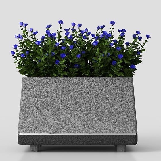 Modern Planter 3D model for Serene Gardens