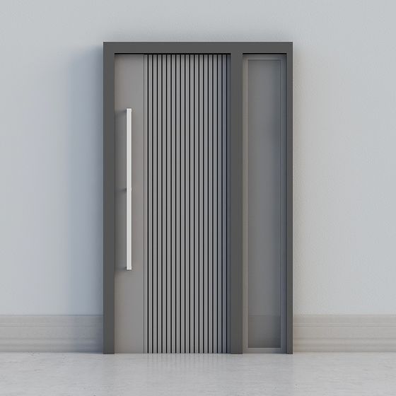 Sleek Modern Door 3D model for Urban Spaces
