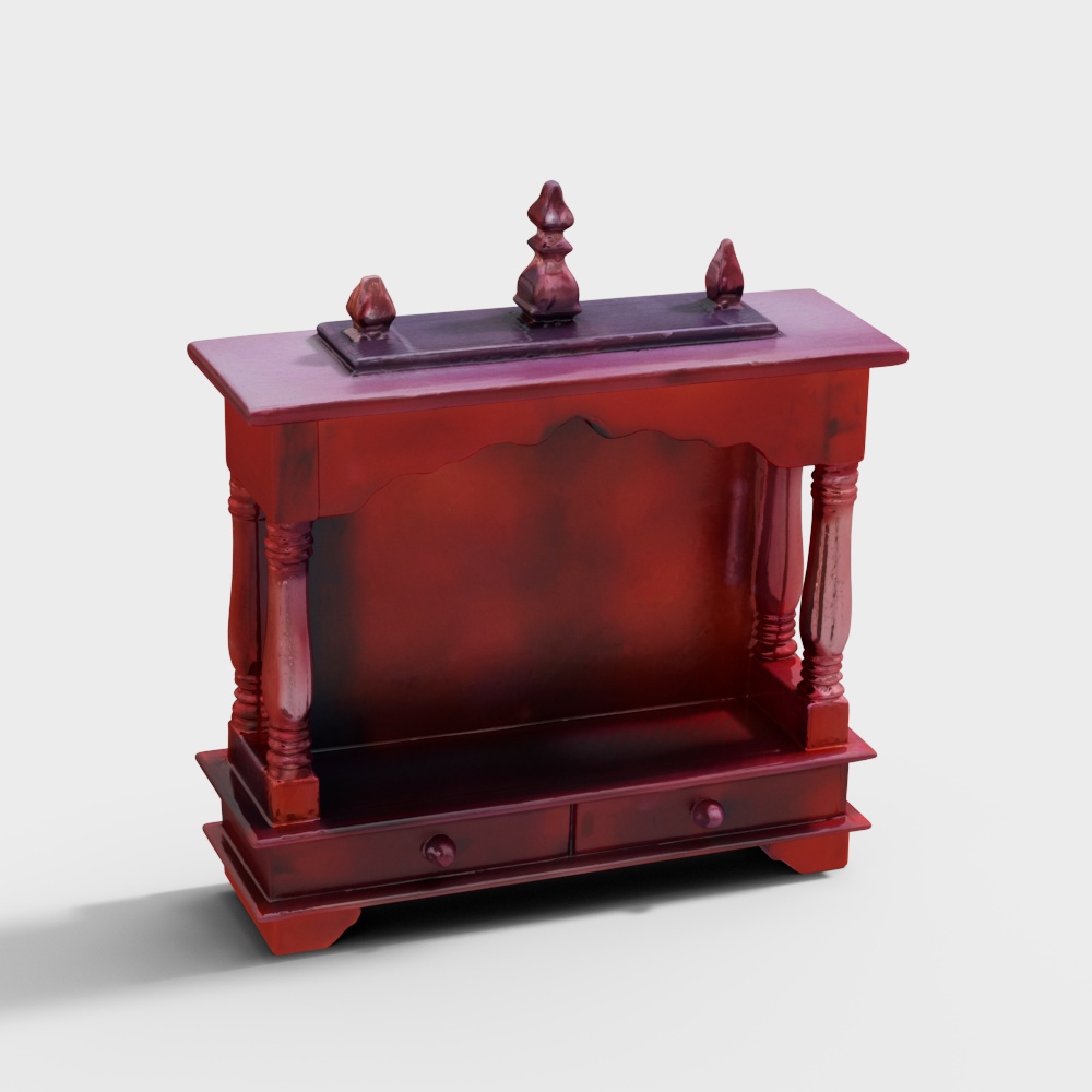 Kamdhenu Art and Craft Wooden Temple