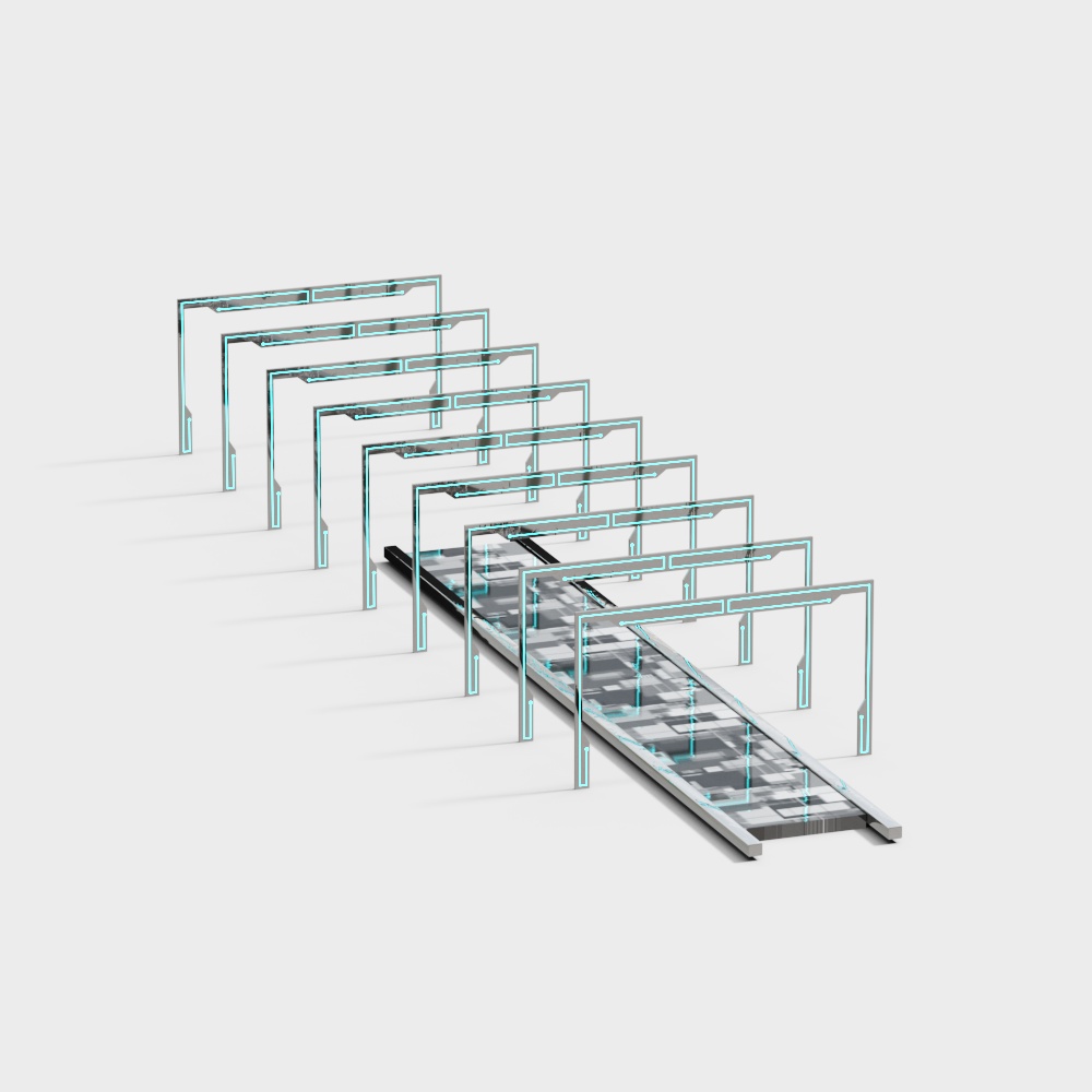 Futuristic Corridor 3D model