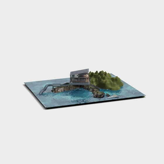 Island Retreat 3D model