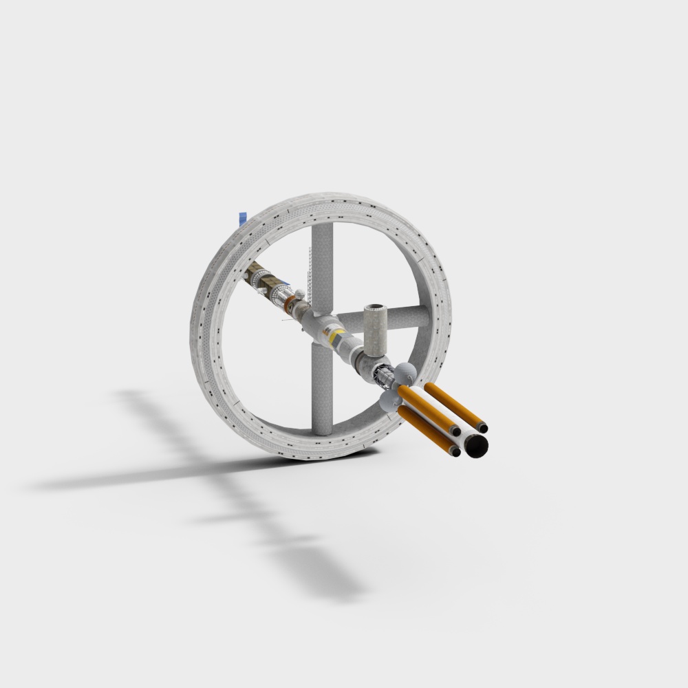 Futuristic Space Station Module 3D model