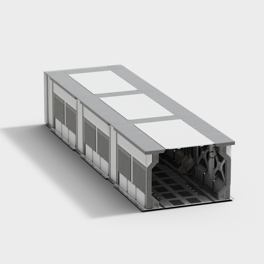 Modern Container Building 3D model for Future Cities