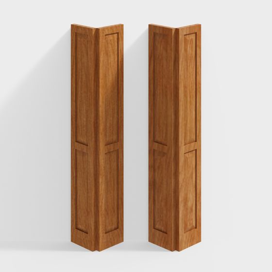 Stylish Bifold Doors 3D model for Modern Interiors