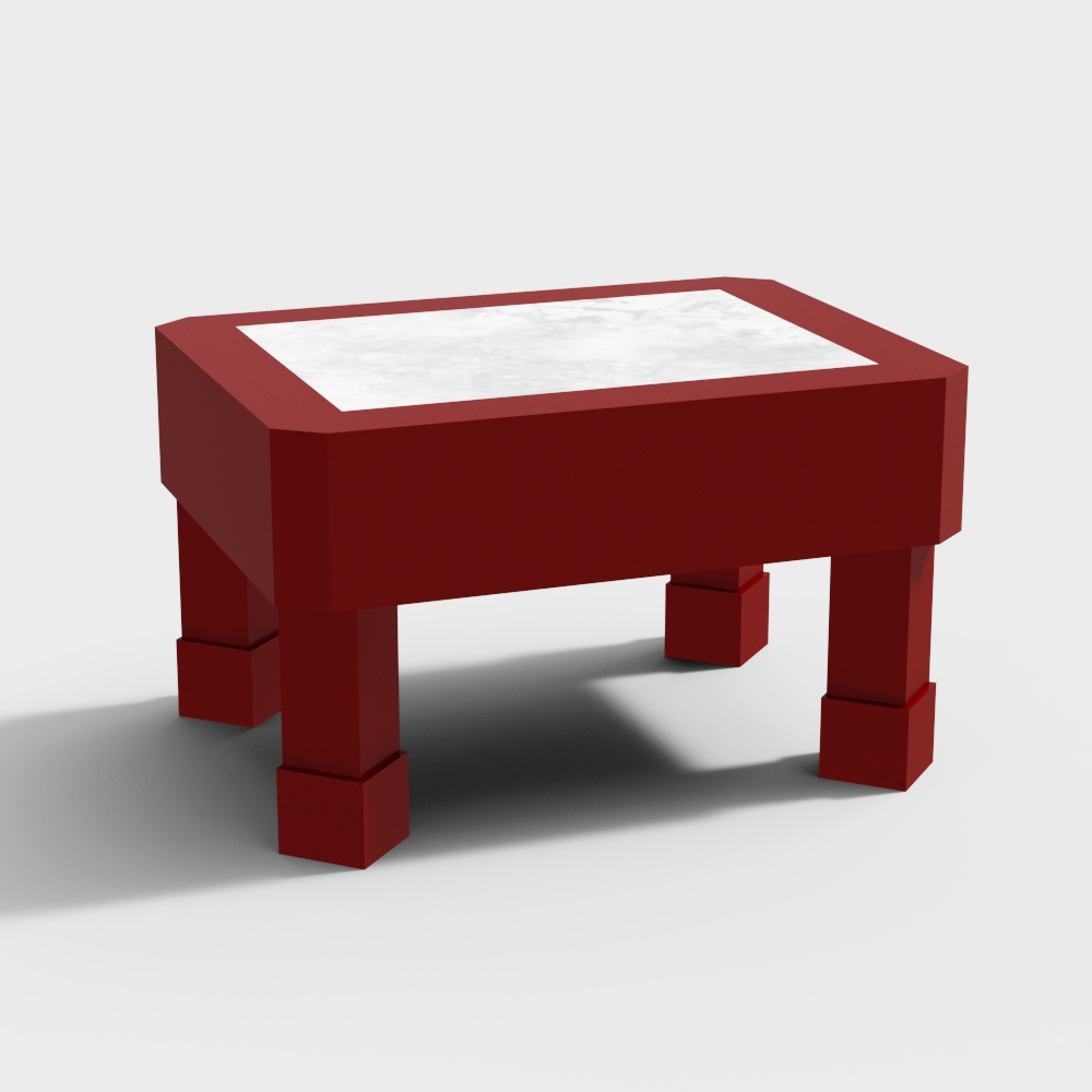 Chinese Style Red Stool