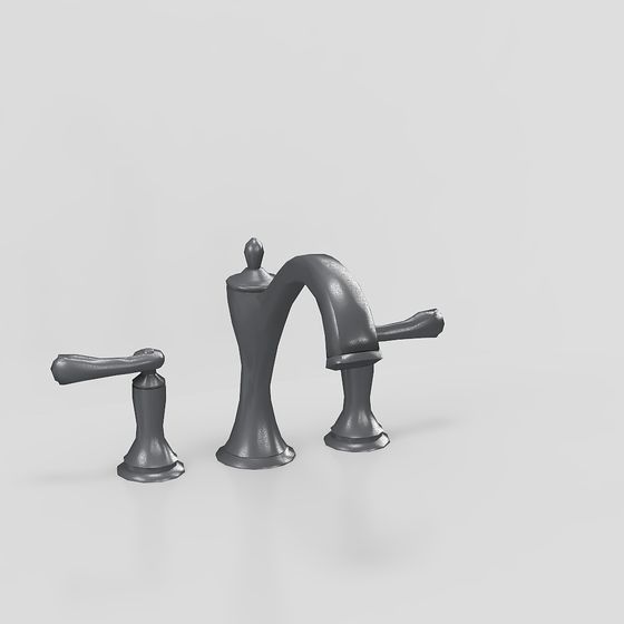 Elegant Vintage Faucet 3D model for Creative Projects