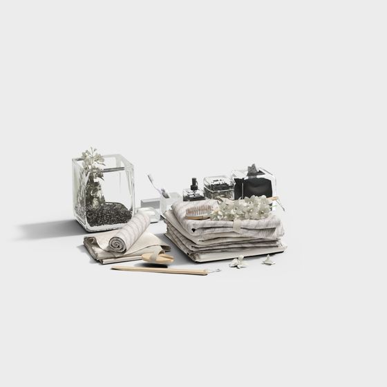 Stylish Bathroom Corner 3D model