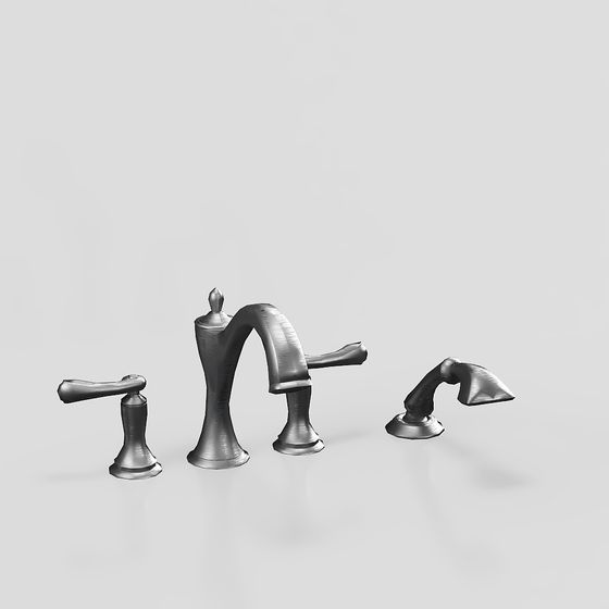 Unique Low-Poly Faucet 3D model