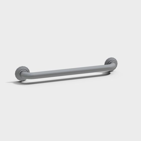 Sleek Bathroom Handrail 3D model