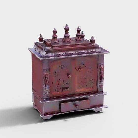 Artistic Vintage Fireplace 3D model