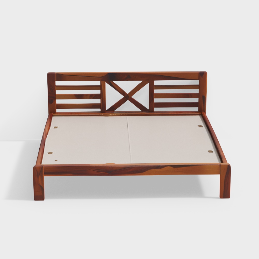 Regal Retreat Solid Wood Queen Size Bed in Provincial