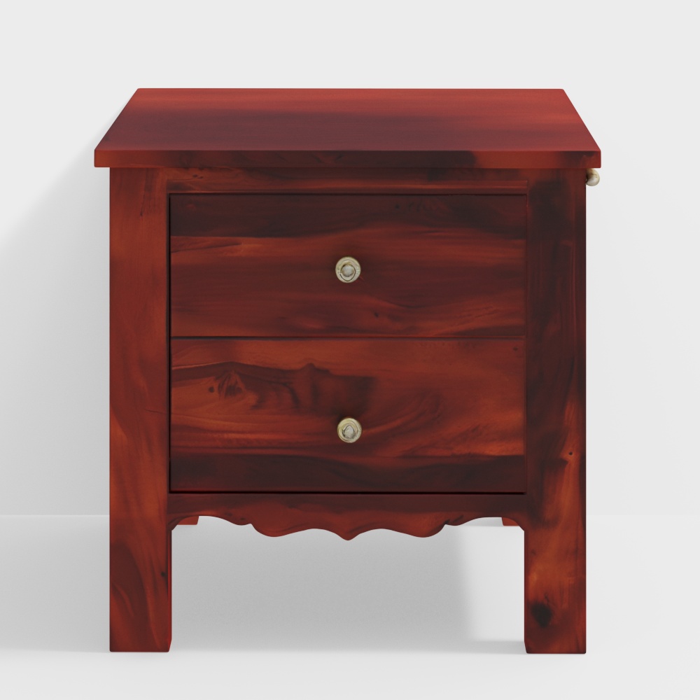 Cabalo Solid Wood Side Table in Honey Oak