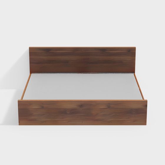 Modern Minimalist Bed Frame 3D model