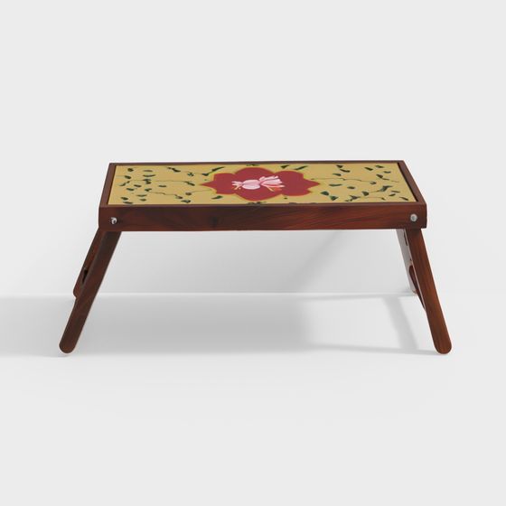 Foldable Flower Table 3D Model