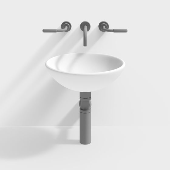 Modern Minimalist Sink 3D model Design