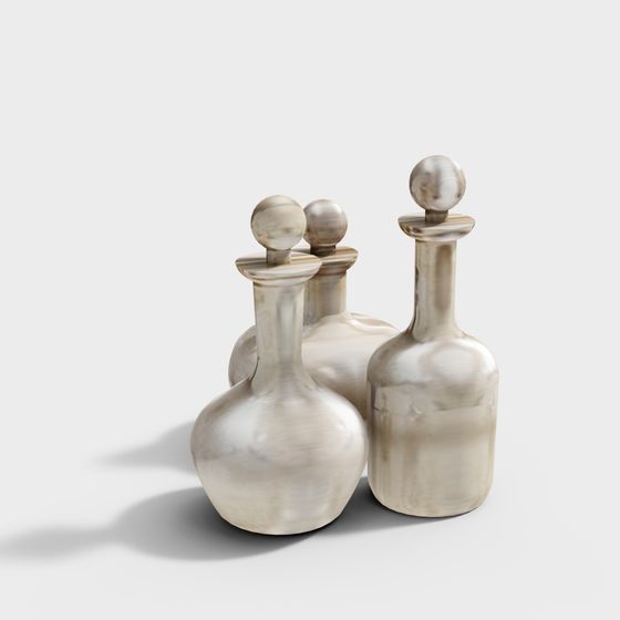 Classic Vintage Bottle 3D model