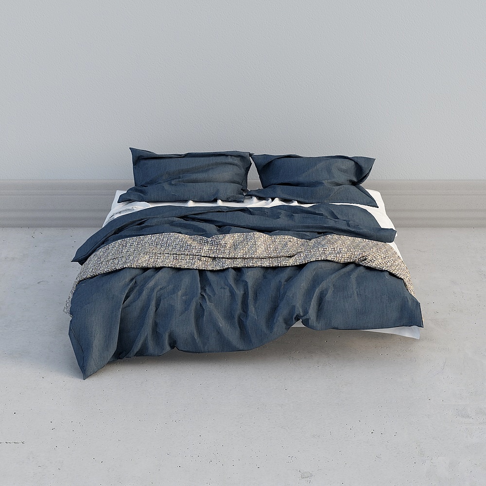 blue bed