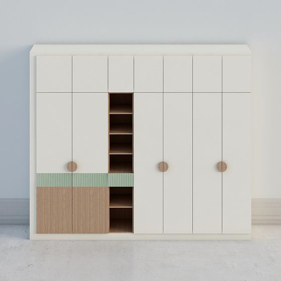 City Wardrobe 3D model for Modern Interiors