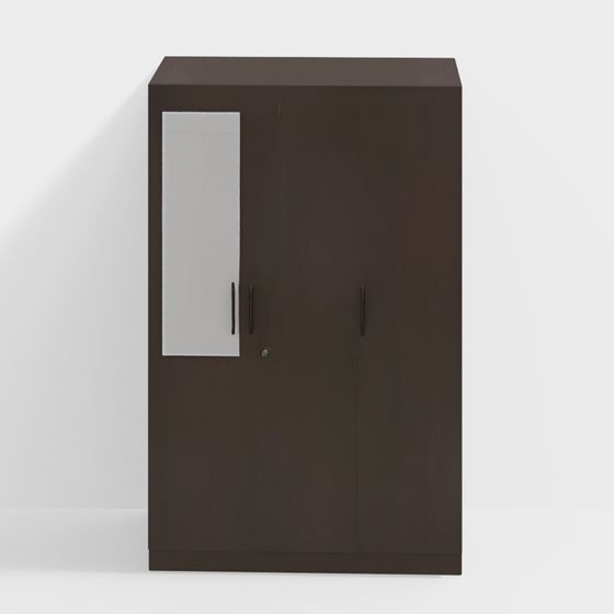 Wren Engineered Wood 3 Door Wardrobe With Mirror i