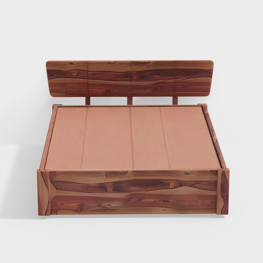 Marieta Solid Wood Queen Size Drawer Storage Bed