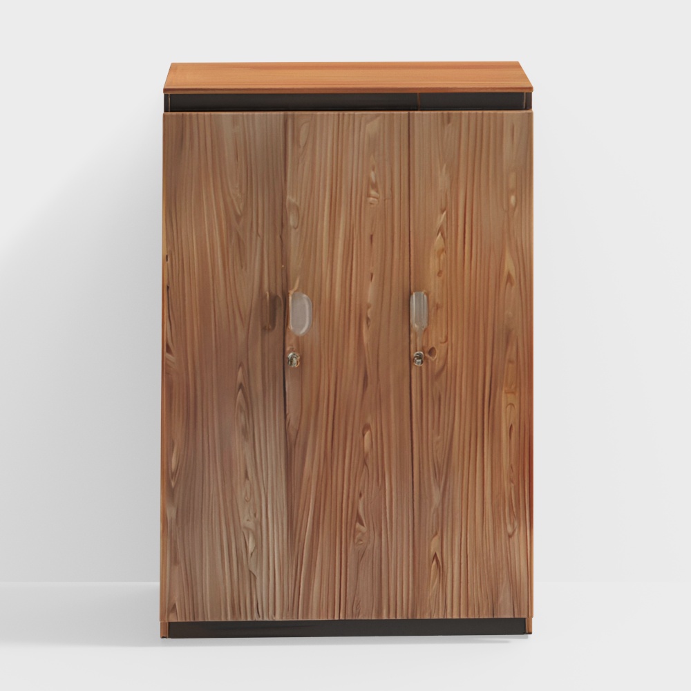 Coral Engineered Wood Door Wardrobe With Mirror