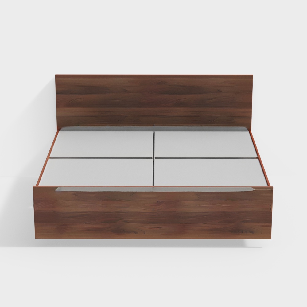 Zoey Engineered Wood Queen Size Box Storage Bed