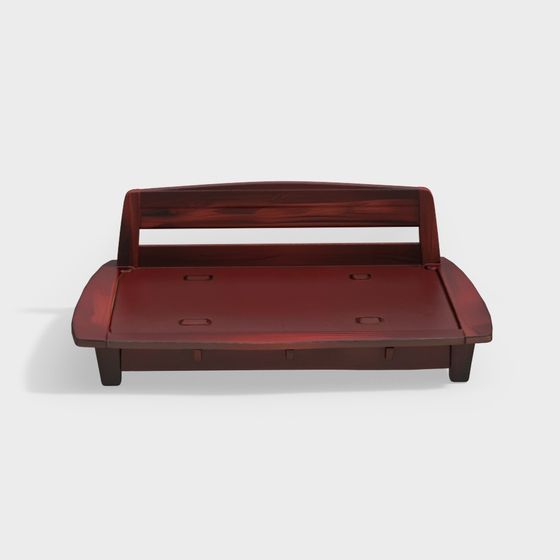 Vintage Wooden Tray Chair 3D model