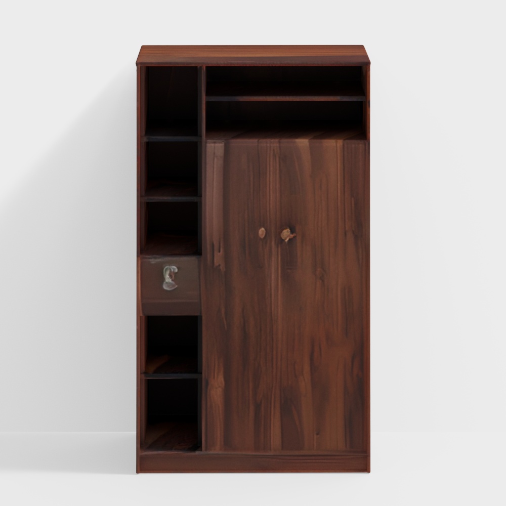 Tacy Engineered Wood 2 Door Wardrobe in Matte Finish