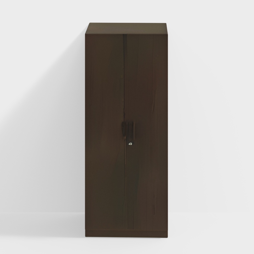 Zoey Engineered Wood 2 Door Wardrobe in Dark Wenge