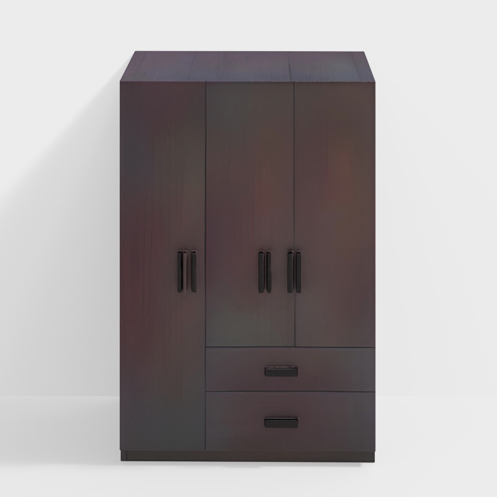 Luxuria Engineered Wood 3 Door Wardrobe in Matte Laminate