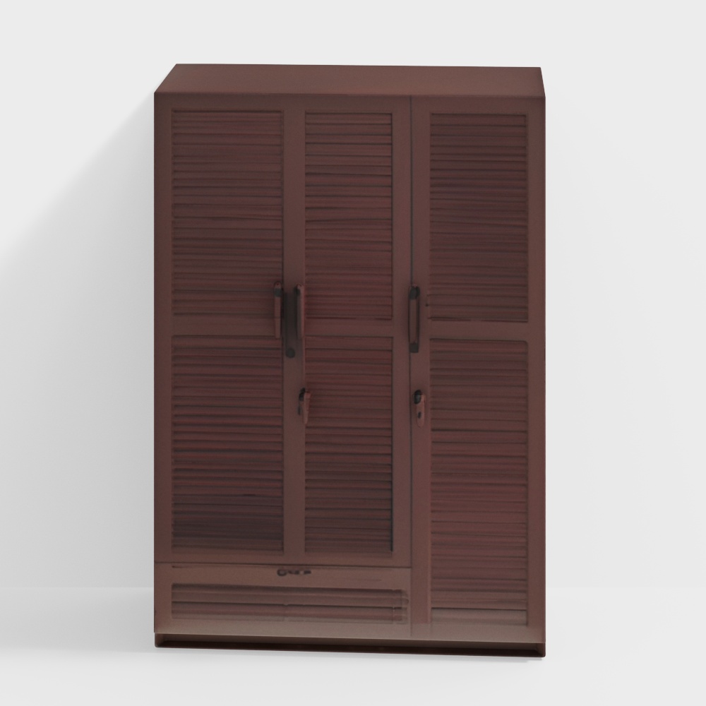 Bennis Engineered Wood 3 Door Wardrobe Without Mirror