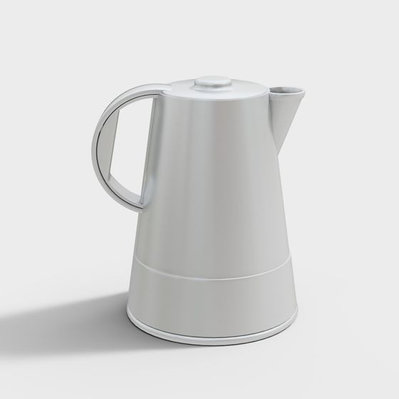Elegant Low-Polygon Teapot 3D Model for Creative Use