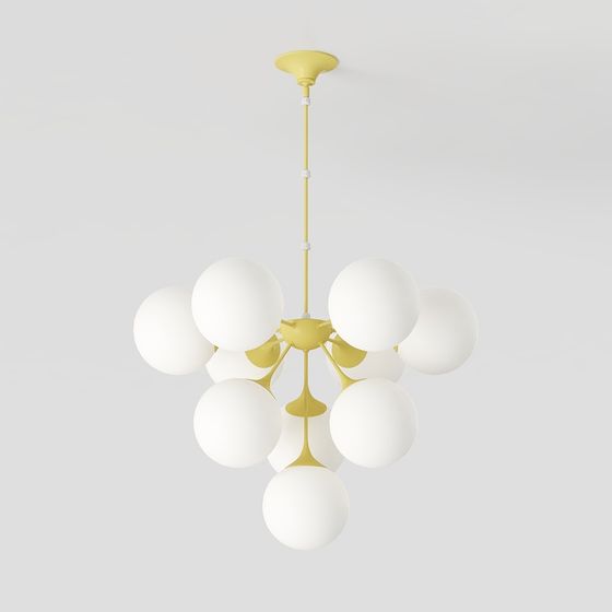 Geometric Pendant Light 3D model for Modern Interiors
