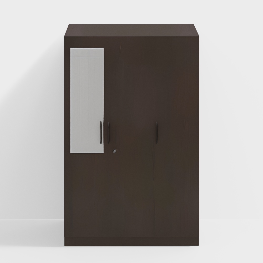 Wren Engineered Wood 3 Door Wardrobe With Mirror