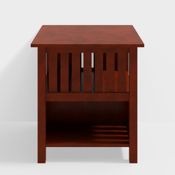 Mesa con borde rojo de estilo chino