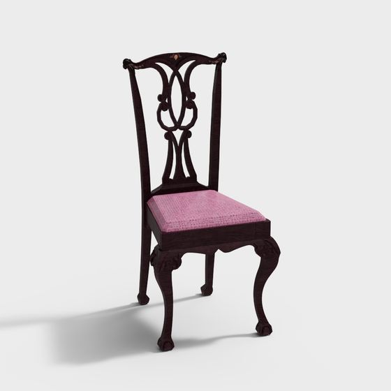 Victorian Elegance Armchair 3D model