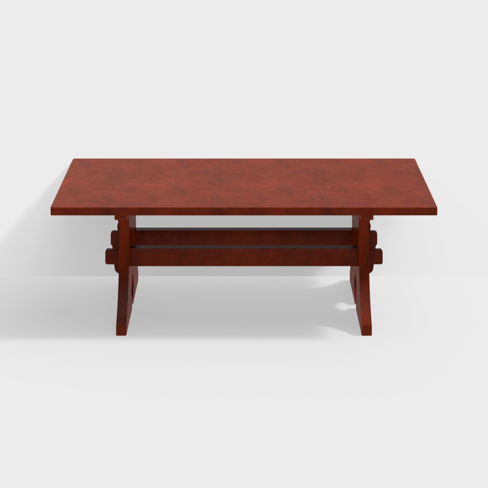 Chinese Style Red Table