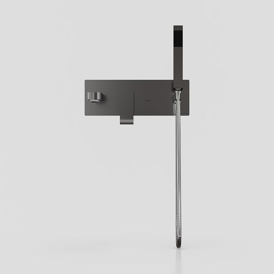 Minimalist Shower Head 3D model for Modern Interiors