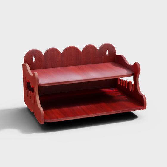 Vintage Desk Organizer 3D model