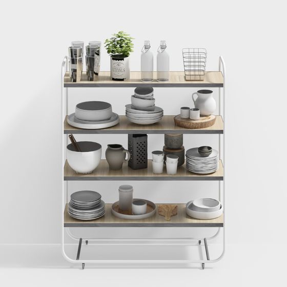 Urban Shelf 3D model for Modern Interiors