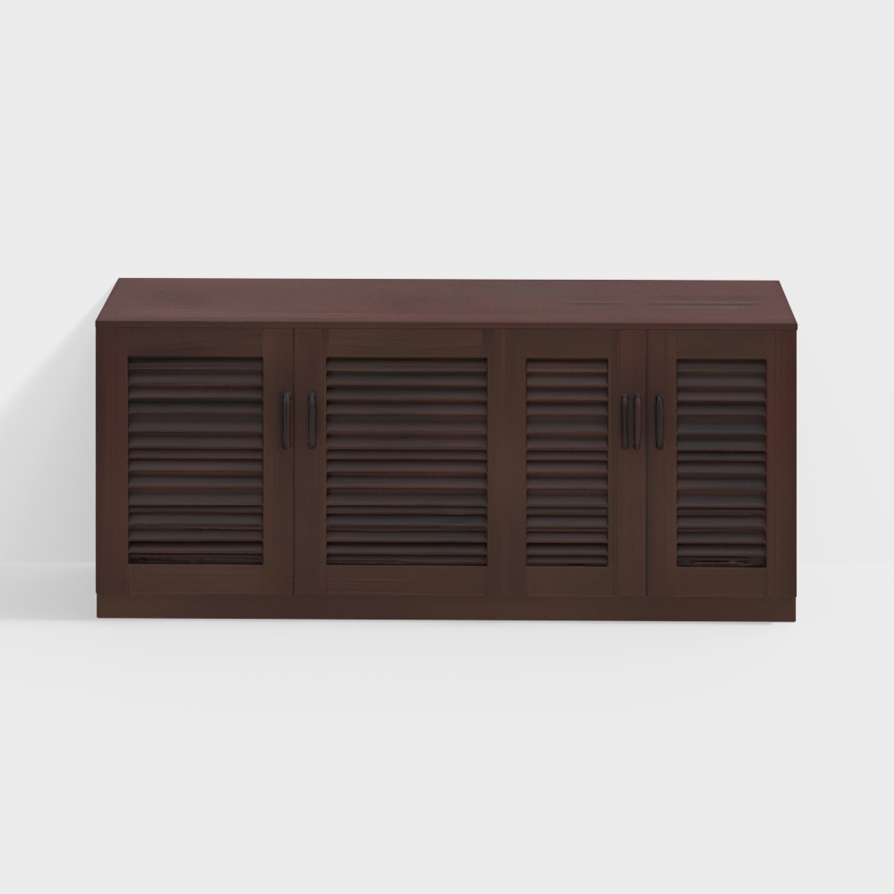 Bennis 21 Pair Shoe Rack in Dark Walnut